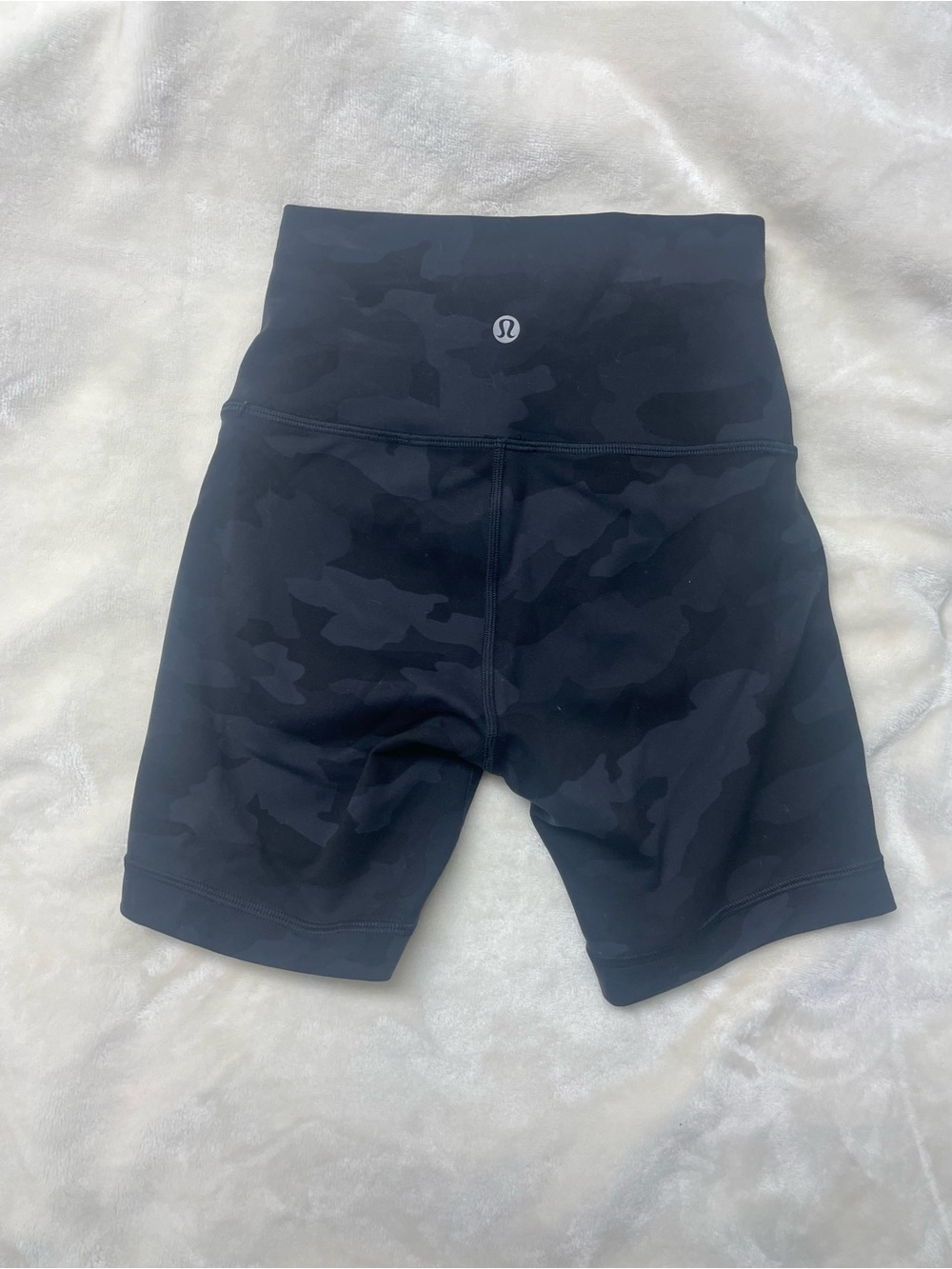 lululemon athletica Black Camo High-Rise Bike Shorts